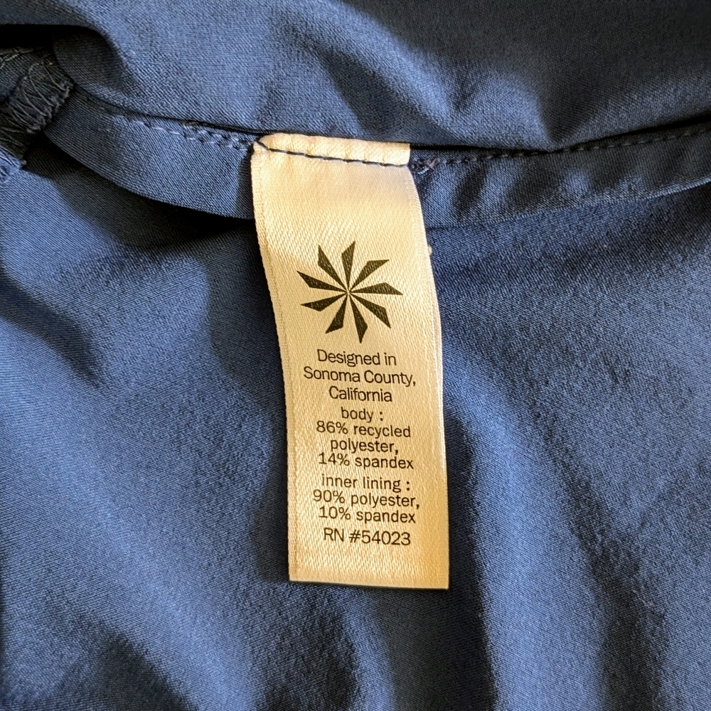 Women's Athleta skort, zippered pockets, Small blue running golf tennis - Picture 6 of 9